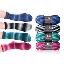 KKK Laine Sensitive Socks Color 'batik' - pour des personnes allergiques à la laine