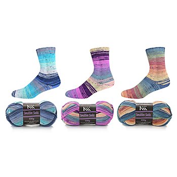 KKK Sockenwolle Sensitive Socks Color 'Pastell' – für Wollallergiker
