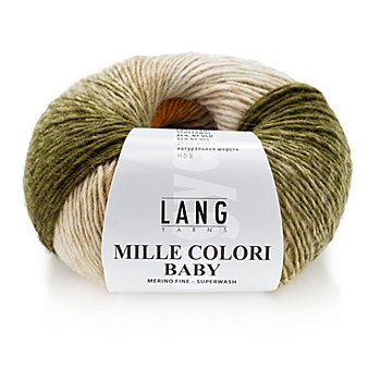 Lang Yarns Laine Mille Colori Baby, vert loden