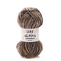 Lang Yarns Alpina Color &ndash; Sockengarn, nougat  color