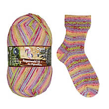 Opal laine à chaussettes, 'forêt tropicale - traceuse Sophia'