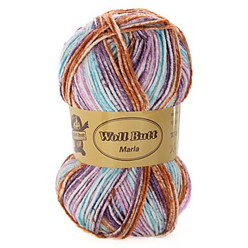 Laine Woll Butt Marla, lilas/multicolore