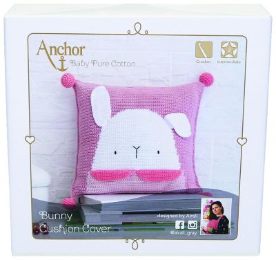 Anchor Kit crochet housse de coussin "lapin"