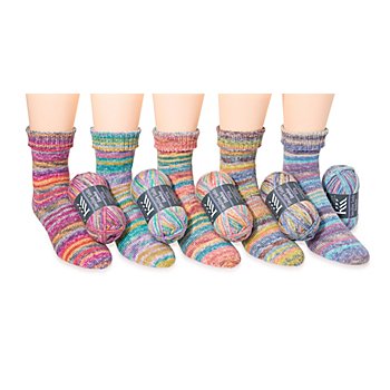 Laine à chaussettes KKK Seinsitive socks bamboo 'pastel' – pour allergiques à la laine