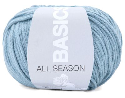 Lana Grossa Basics All Season – Baumwollmischgarn | blau | 50 g | Bastelbedarf