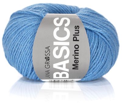 Lana Grossa Basics Merino Plus - Fil mélangé de laine vierge, turquoise