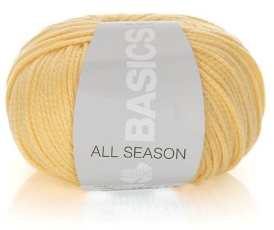 Lana Grossa Basics All Season &ndash; Baumwollmischgarn, vanille