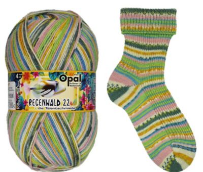 Opal Laine à chaussettes 'Forêt tropicale - Acrobate de l'eau'