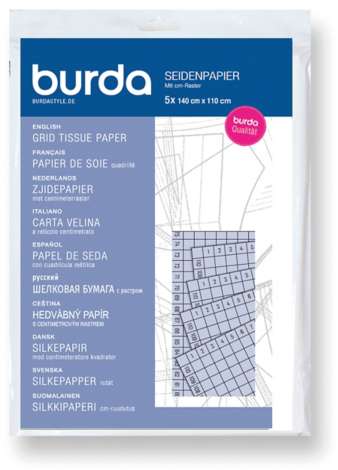 burda Papier de soie quadrillé au cm