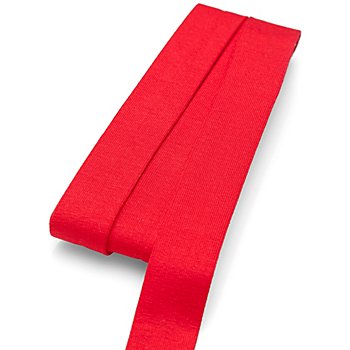 buttinette Jersey-Einfassband, rot, Breite: 2 cm, Länge: 3 m