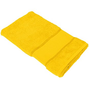 buttinette Serviette de toilette à broder en tissu éponge, jaune soleil
