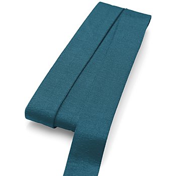 buttinette Jersey-Einfassband, petrolblau, Breite: 2 cm, Länge: 3 m