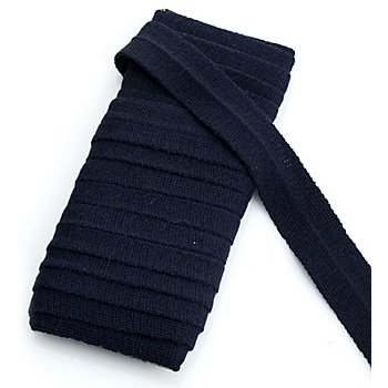 buttinette Biais tricoté, bleu marine, 3 cm, longueur : 5 m