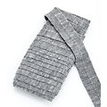 buttinette Biais en maille, gris clair/chiné, 3 cm, longueur : 5 m