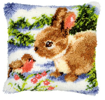 Coussin Lapin - Rouge