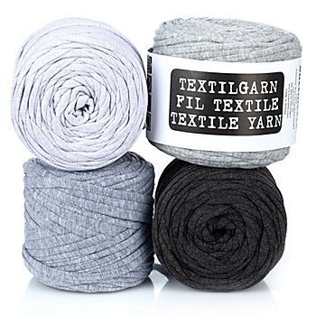 buttinette Fil textile, tons gris, 1000 g
