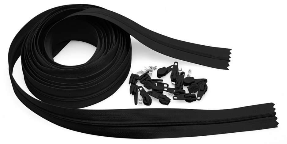 Buttinette Lot Fermeture éclair Sans Fin, Noir, Longueur : 4 M | Acheter En Ligne Sur Buttinette