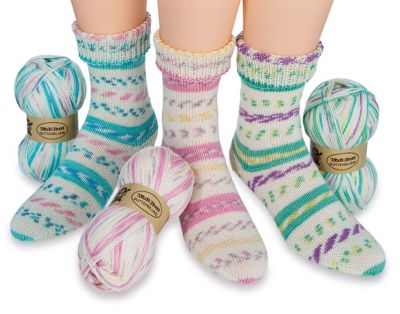 Chaussettes Mi-hautes En Laine Pour Fille Steven 089 | Bleu, Taille 35-37, Acrylique Et Laine, Confortables Pour Automne Et Hiver