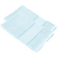 buttinette Serviettes invité à broder en tissu éponge, bleu clair, 2 pièces