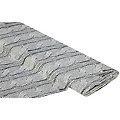 Tissu coton à impression numérique "tricot", gris multicolore
