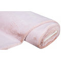 Tissu imitation fourrure, rose/blanc