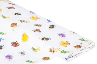 Tissu Coton Bebes Animaux Blanc Multicolore Acheter En Ligne Sur Buttinette Loisirs Creatifs