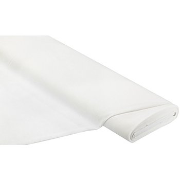Tissu pour rideaux 'aspect lin', blanc