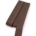 buttinette Biais en coton, marron foncé, largeur : 2 cm, longueur : 5 m