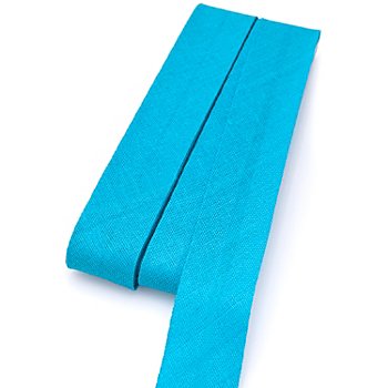 buttinette Biais en coton, turquoise, largeur : 2 cm, longueur : 5 m