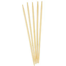 buttinette Aiguilles double pointes, bambou, 15 cm