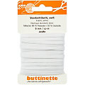 buttinette Gummiband "Standard-Elastik", weiß, Breite: 6 mm, Länge: 10 m