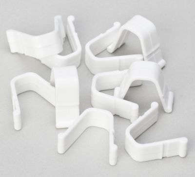Lot De 15 Butées Pour Rideaux à Rail Roulant - Blanc - Pour Rails D'au Moins 16x6mm - Butées Intermédiaires Ou Fin De Course