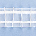 buttinette Ruban fronceur tubulaire à plis crayon, transparent, 5 cm, 10 m
