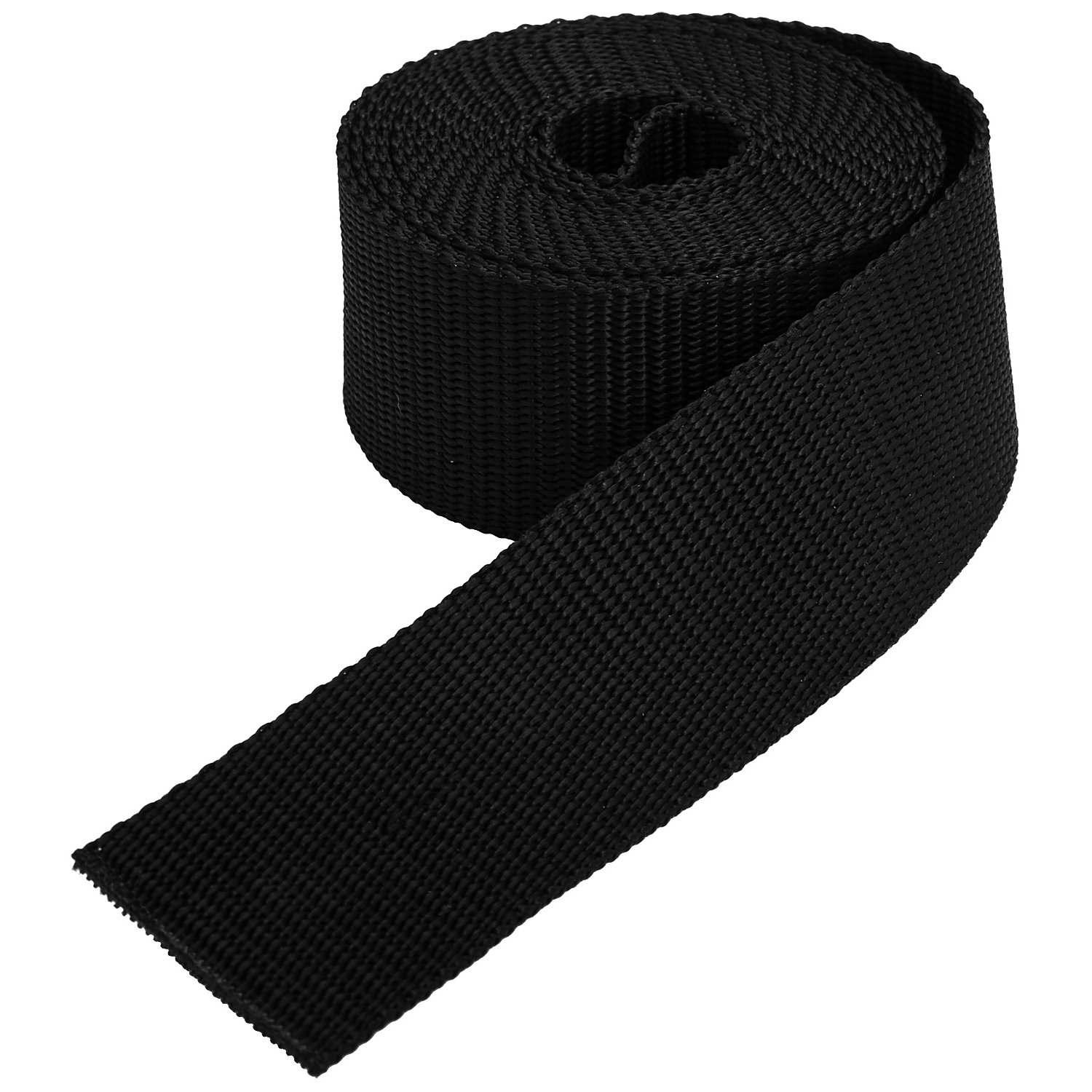 32 mm large polyester Selle Sangle robuste en Noir Pour Sangles Sacs Poignées 