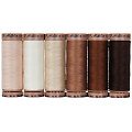 Mettler Silk Finish Cotton Set de fil à coudre "couleurs naturelles", grosseur : 40