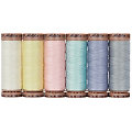 Mettler Silk Finish Cotton Set de fil à coudre "pastel", grosseur : 40, contenu : 6 bobines