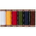Mettler Silk Finish Cotton Set de fil à coudre "Noël", grosseur : 40, contenu : 6x 150 m