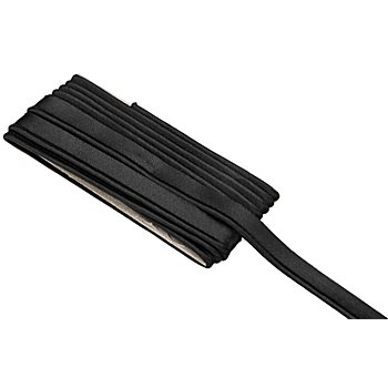 buttinette Satin-Paspelband, schwarz,  2,4 mm Ø, 3 m