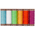 Mettler Silk Finish Cotton Set de fil à coudre "printemps", grosseur : 40, contenu : 6x 150 m