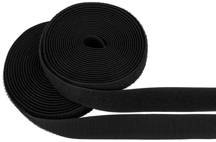 Ruban Velcro pour tissus - A coudre - Noir - 20 mm x 10 m - Velcro