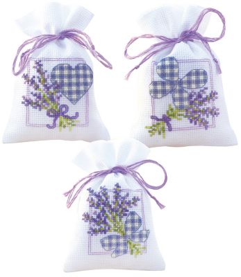 Lavendel-Duftsäckchen im 3er-Geschenkset mit duftintensiven