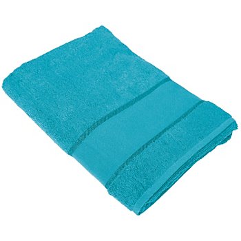 buttinette Serviette de bain éponge à broder, turquoise