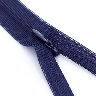 fermeture zip à glissière longueur 60 cm couleur bleu marine