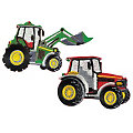 buttinette Applikationen "Traktor", Größe: 7,5 x 5 cm, 8,5 x 5 cm, Inhalt: 2 Stück
