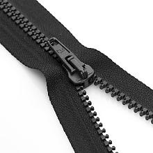 buttinette Reißverschluss mit Kunststoffkrampe in 5,8 mm, schwarz, teilbar
