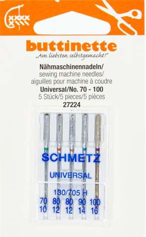 Schmetz Aiguilles nr.90 universal pour la machine à coudre STANDARD,  130/705H