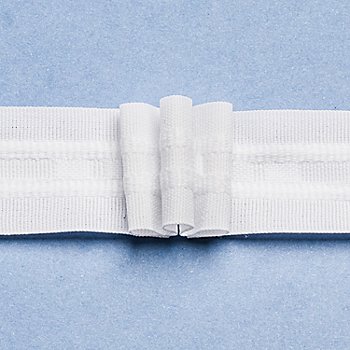 buttinette Ruban fronceur à 3 plis, largeur : 2,6 cm, longueur : 10 m, consommation tissu : 2,0:1