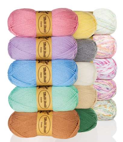 Pelote de laine douce et confortable - Couleur unie - 50 g - Pour le tricot  à la main - Pour la fabrication de couvertures : : Cuisine et  Maison