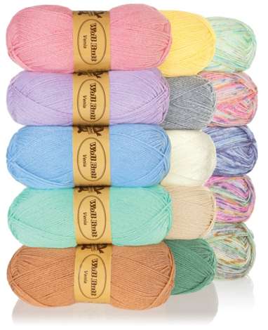 Pelote de laine douce et confortable - Couleur unie - 50 g - Pour le tricot  à la main - Pour la fabrication de couvertures : : Cuisine et  Maison