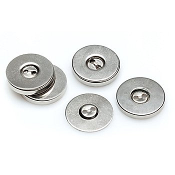 buttinette Magnet-Verschlüsse, zum Annähen, Größe: 19 mm Ø, Inhalt: 4 Stück